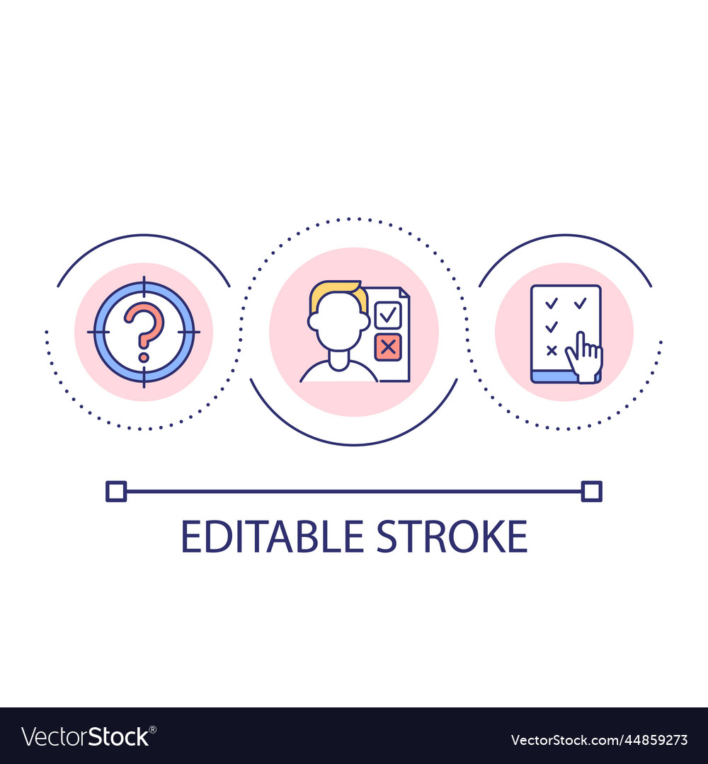 Task planning loop concept icon Vector Image Task planning loop concept icon