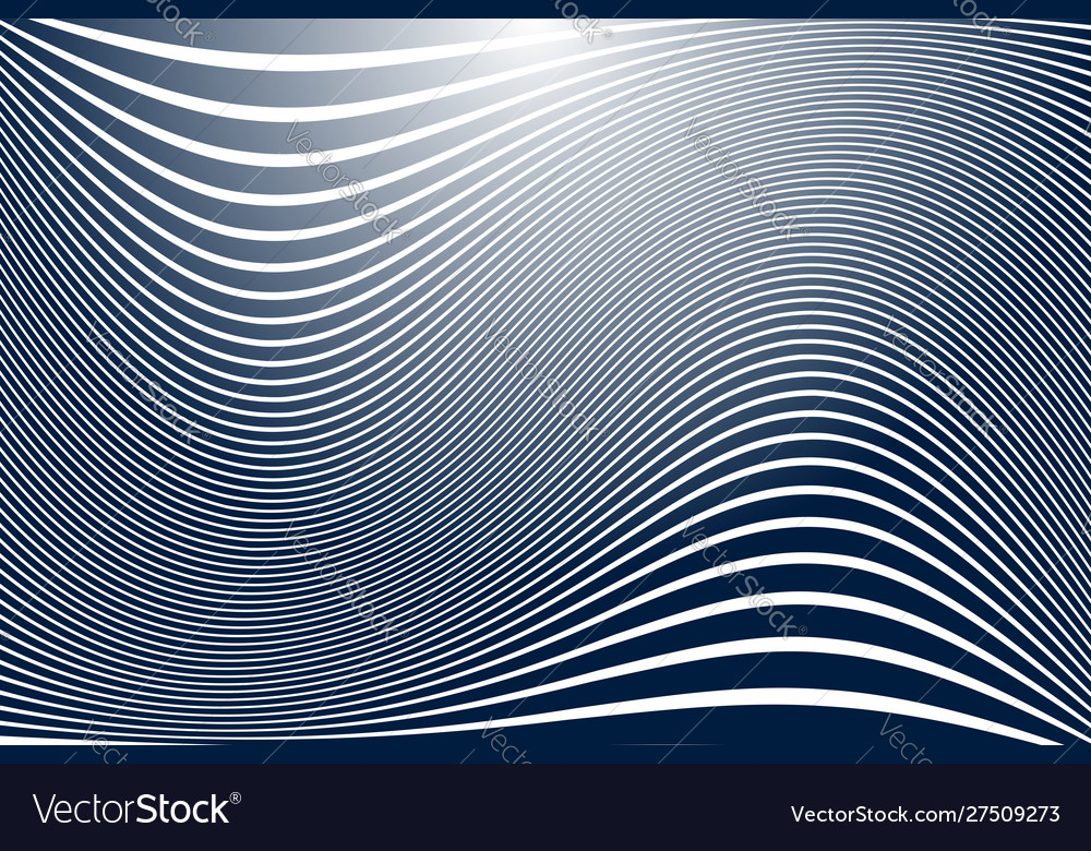 Wavy lines pattern vector image Wavy lines pattern