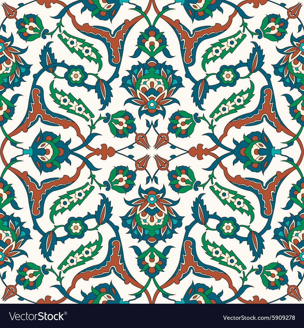 Arabesque Seamless Pattern Royalty Free Vector Image 9670