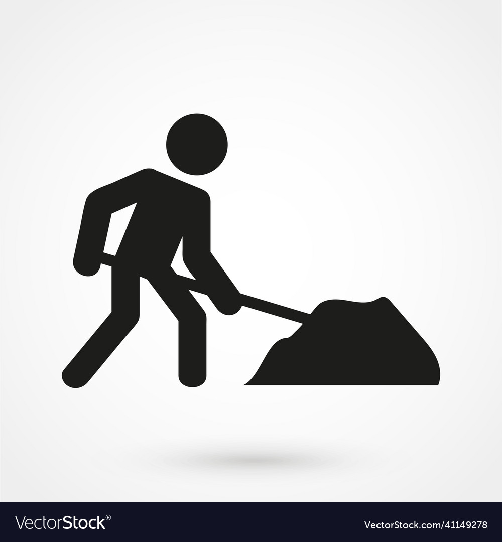 Building works icon in a simple style