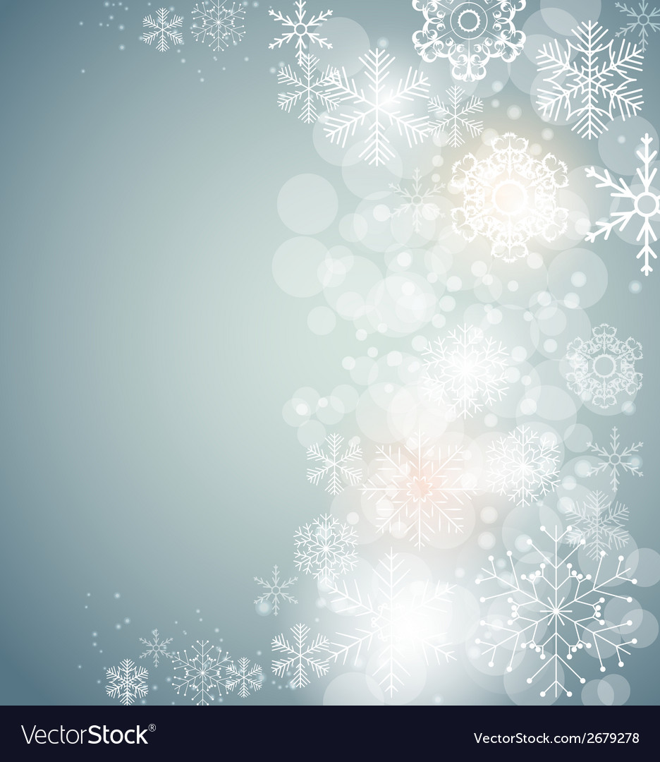 Christmas snowflakes background