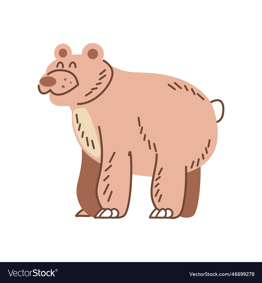 How To Draw A Bear Standing Up