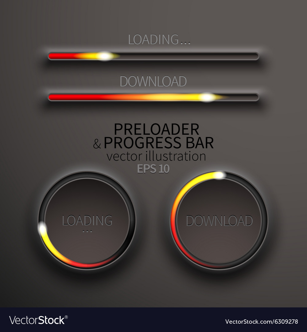 Icons preloaders and progress bars for loading