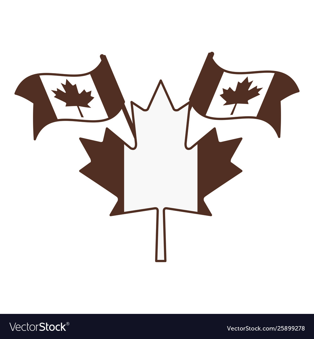 Maple Blatt Flagge und Canada Design