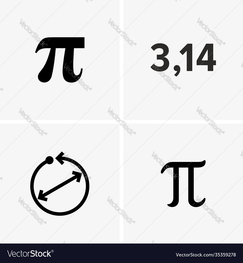 Number pi mathematical constant