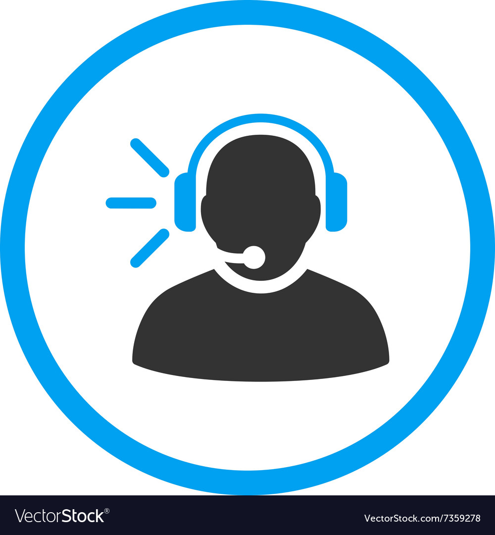 Operator message rounded icon
