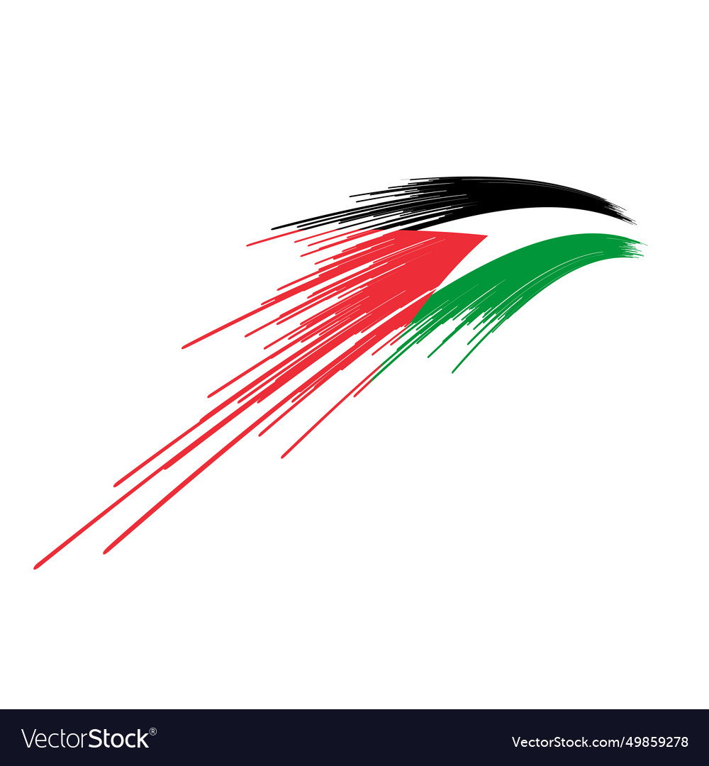 Palestine flag icon design