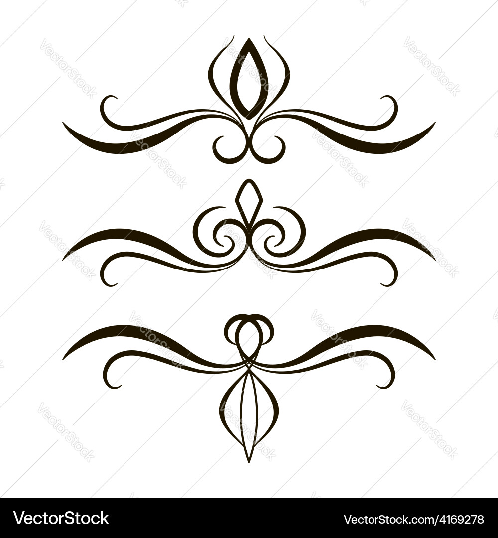 Tattoo set Royalty Free Vector Image - VectorStock