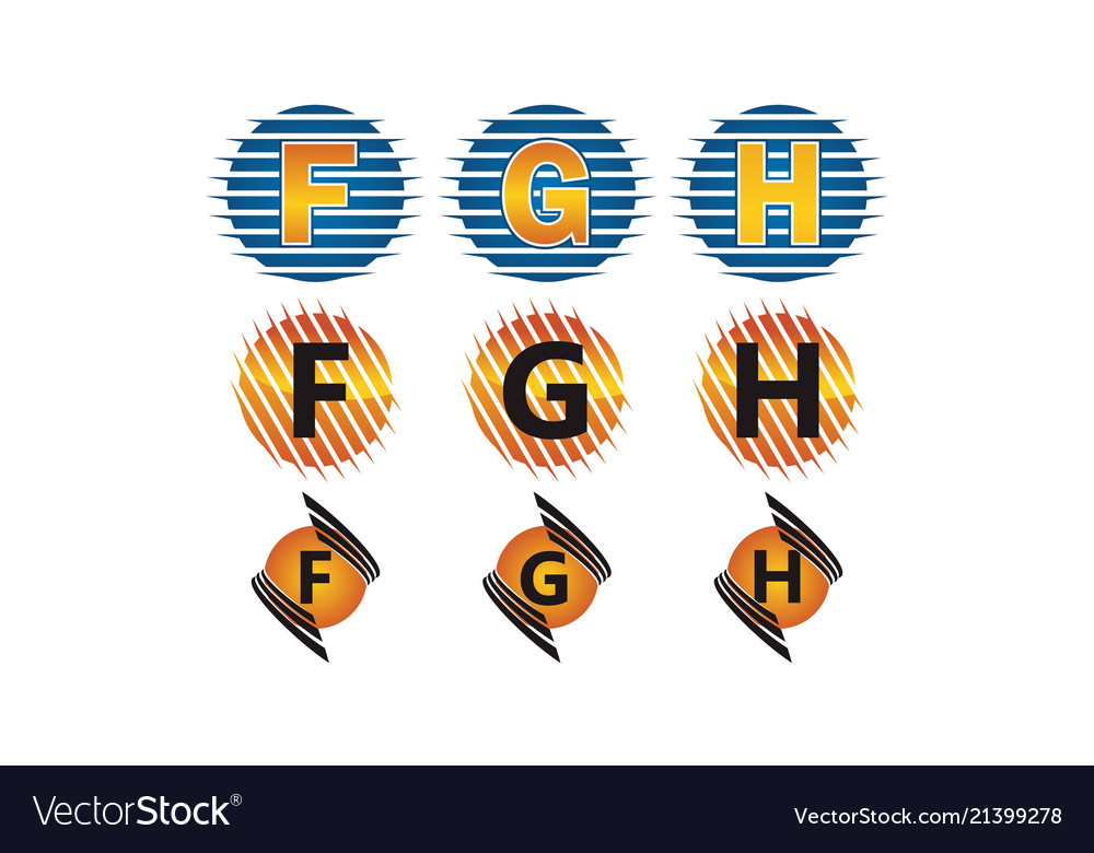 Technology template design initial set vector image Technology template design initial set