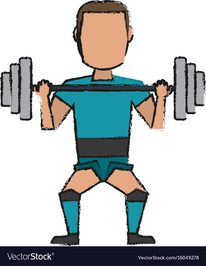 Weightlifter Royalty Free Vector Image - Vectorstock