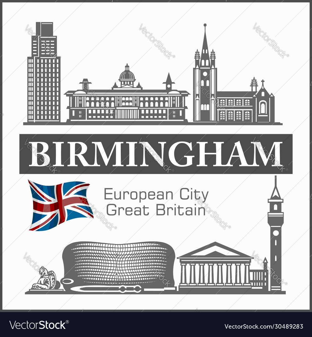 Birmingham Skyline Silhouette