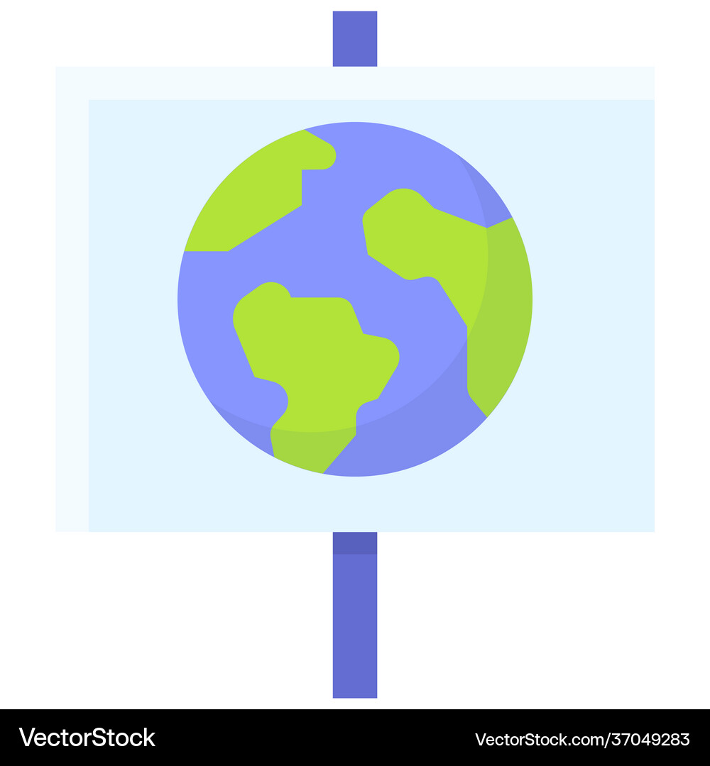 Earth sign icon day related Royalty Free Vector Image