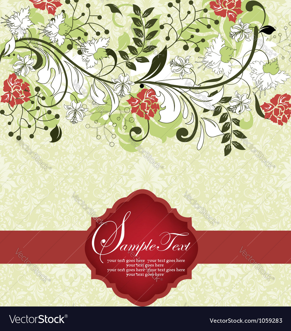 Floral Damask Hintergrund