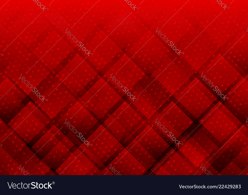 Geometric elements red color with dots abstract vector image Geometric elements red color with dots abstract