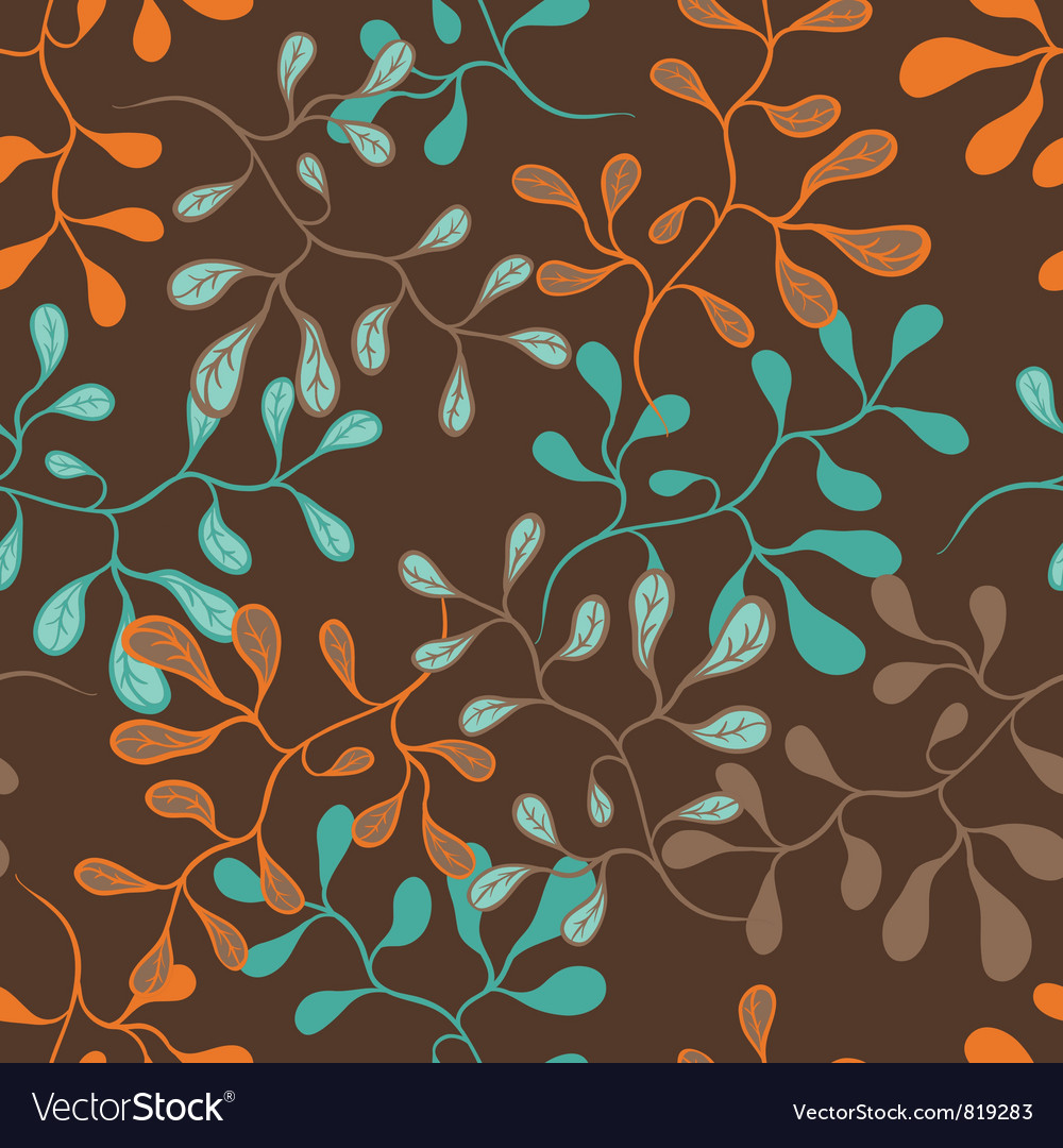 Hand drawn flowers seamless