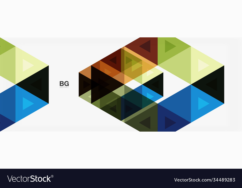 Mosaic triangle pattern abstract background