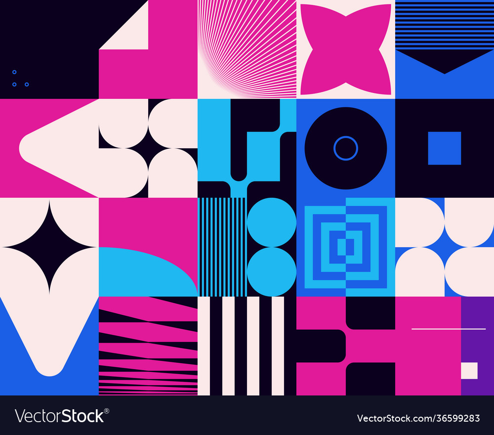 Neon abstract pattern design