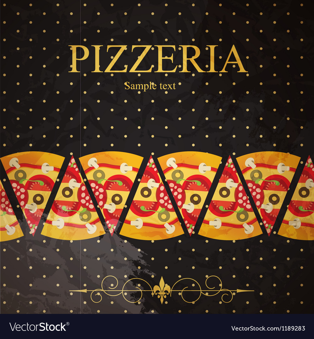 Pizza Menu Template - Rustic Style