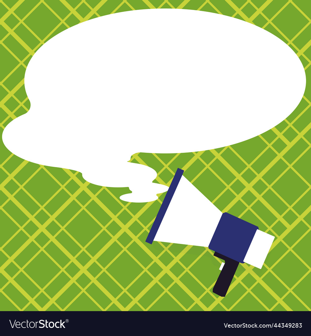 Presenter with conversation bubble showing new vector image Presenter with conversation bubble showing new