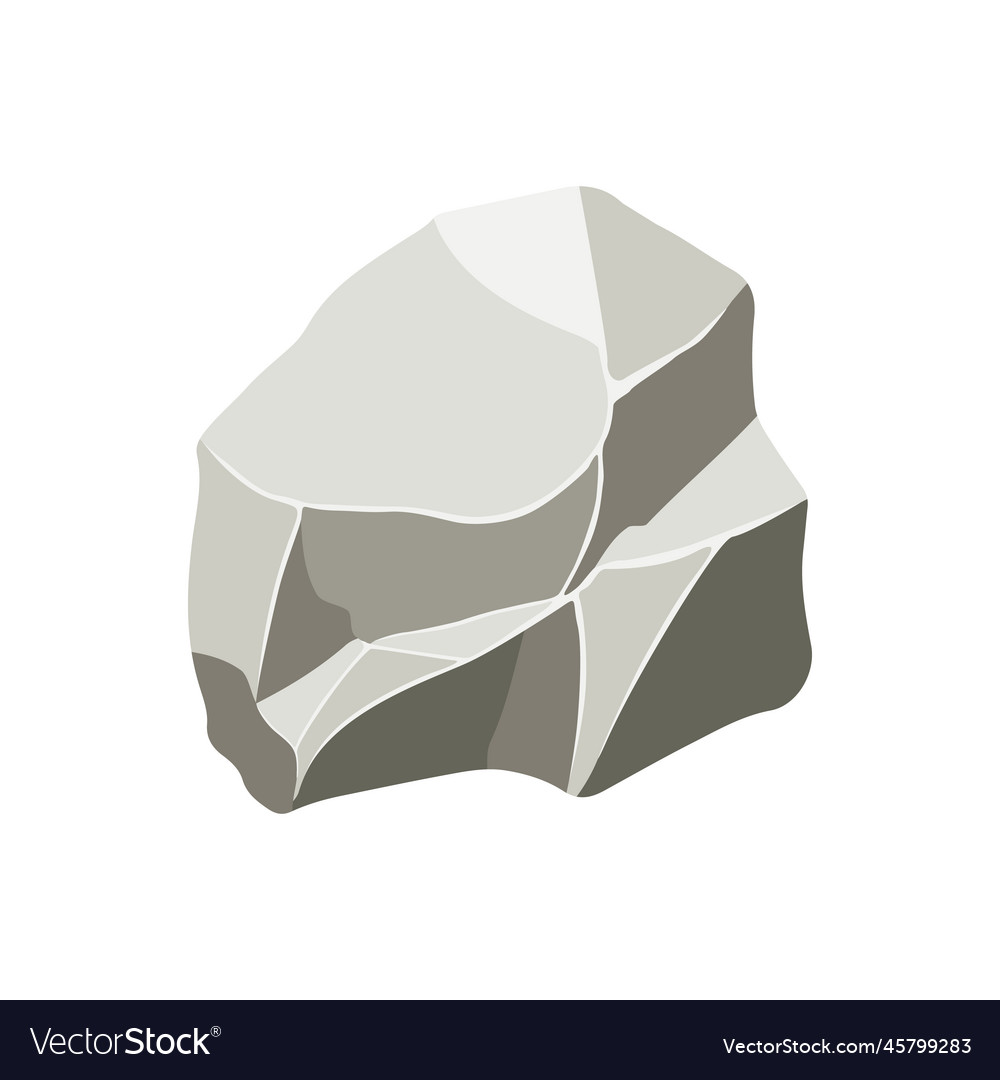 Rock boulder natural shape stone vector image Rock boulder natural shape stone