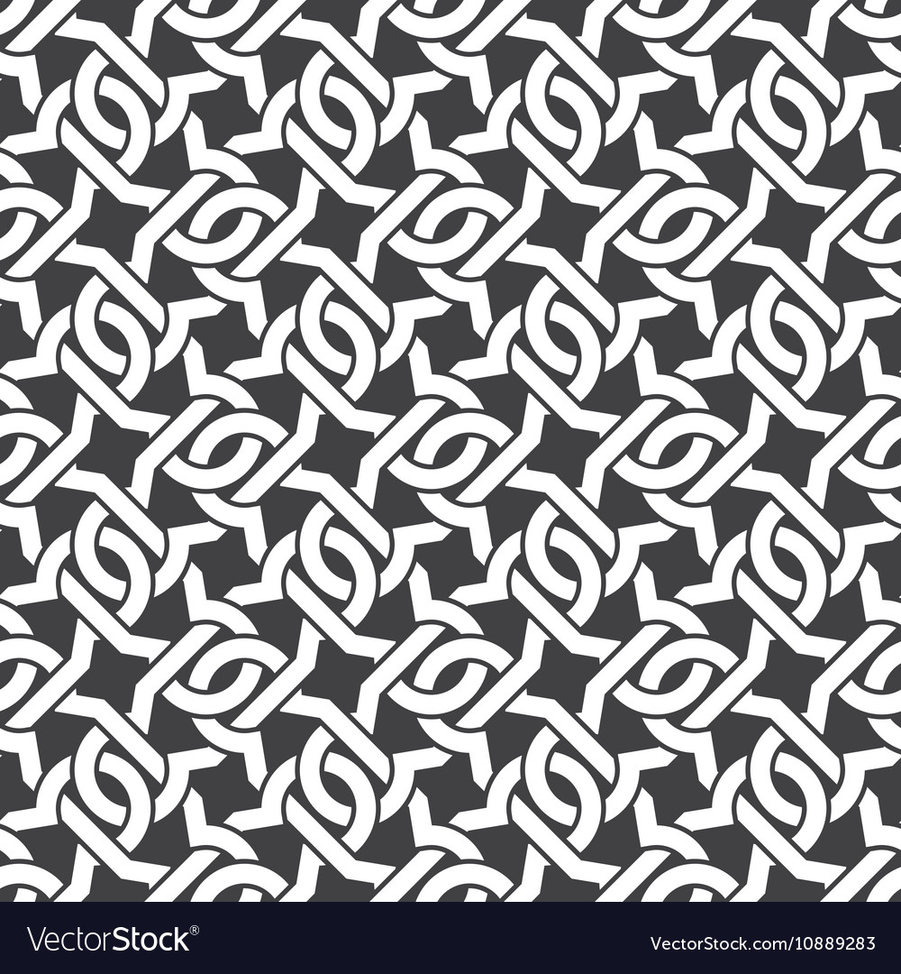 Seamless pattern of intersecting curly brackets