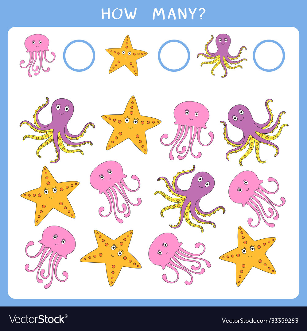 Simple math game for kids Royalty Free Vector Image