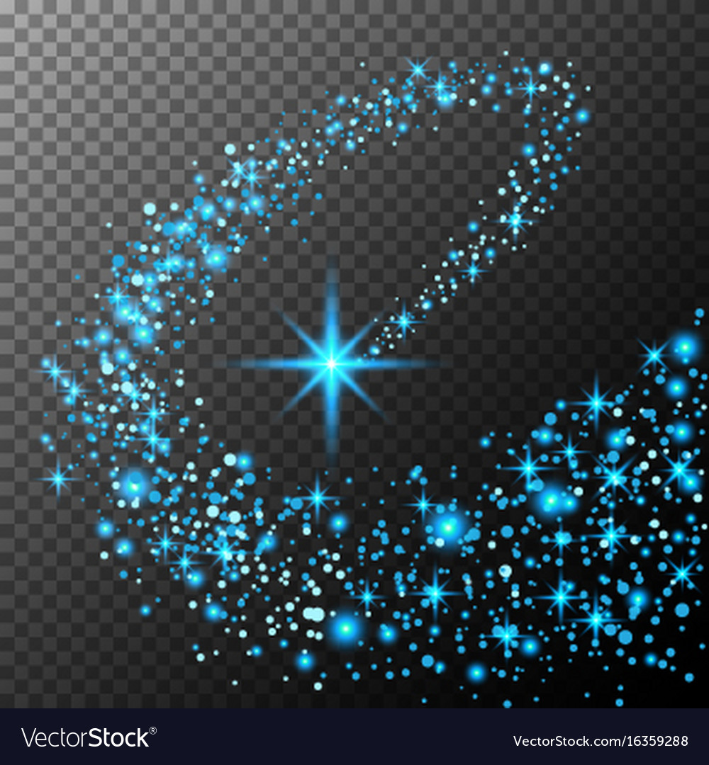 Abstract bright falling star - christmas