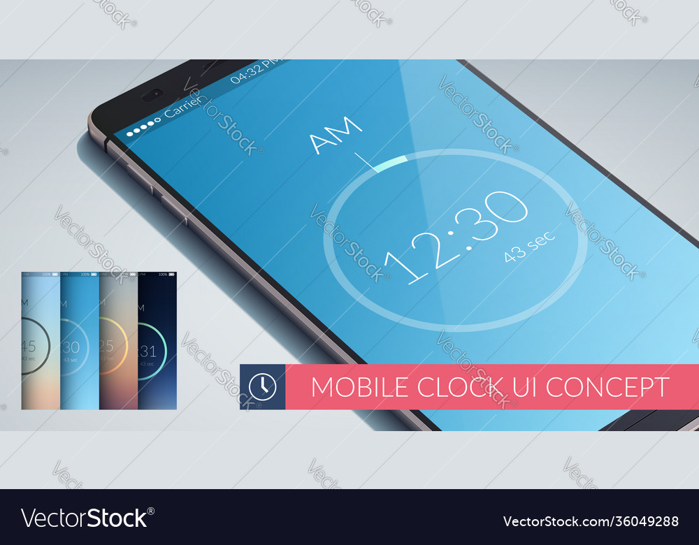 Clock ui design concept