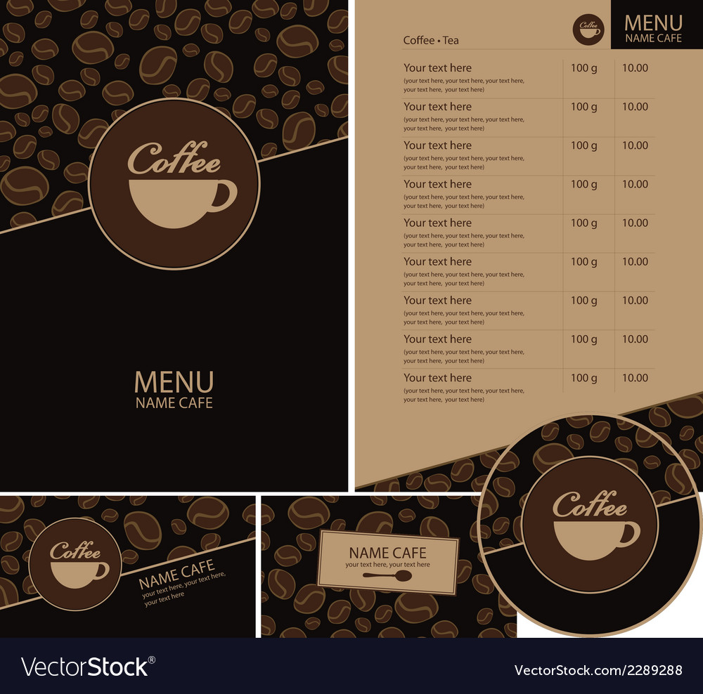 Coffee menu Royalty Free Vector Image - VectorStock