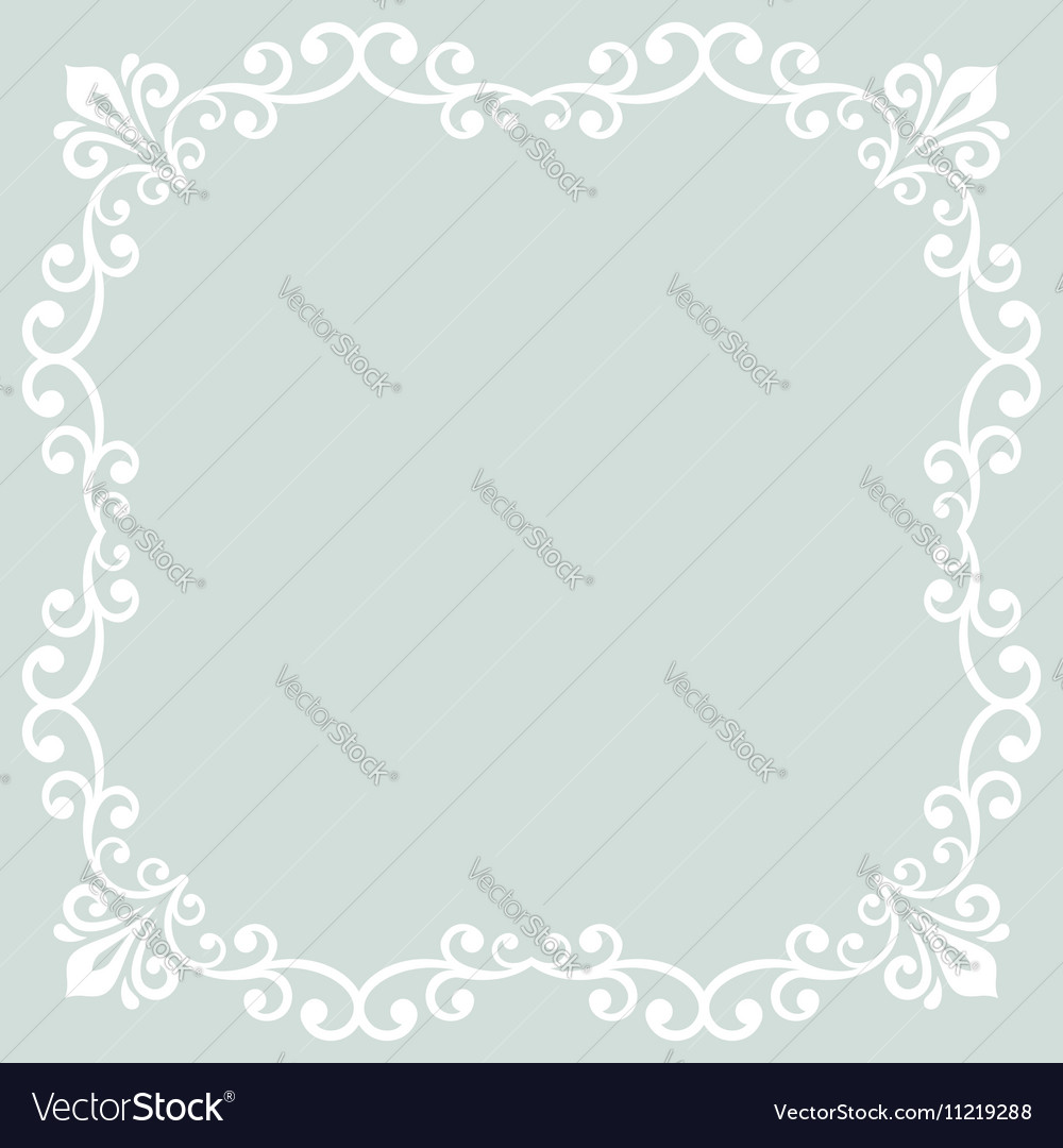 Floral Fine Frame Royalty Free Vector Image - VectorStock