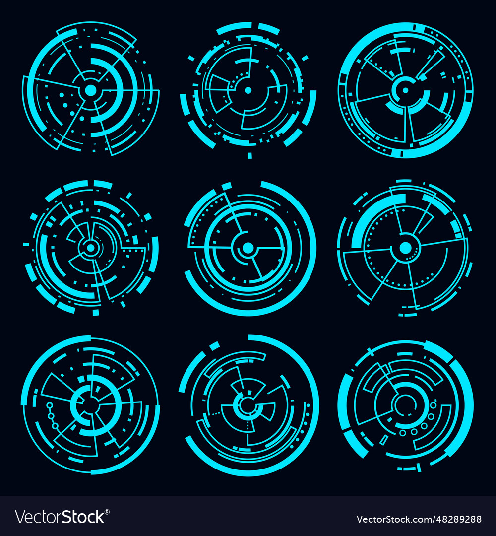 Futuristic Tech Interface HUD