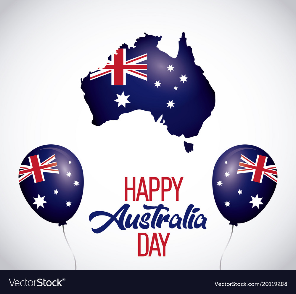 Happy australia day background