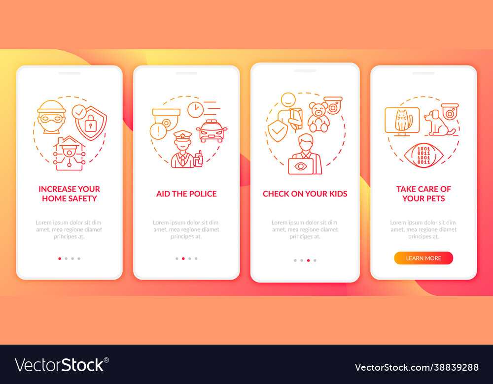 Home safety increasment onboarding mobile app