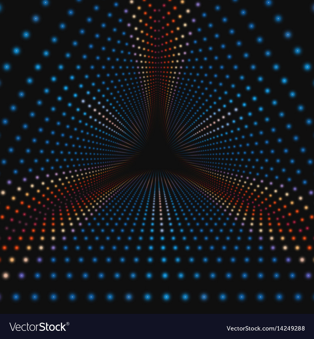 Infinite triangular tunnel