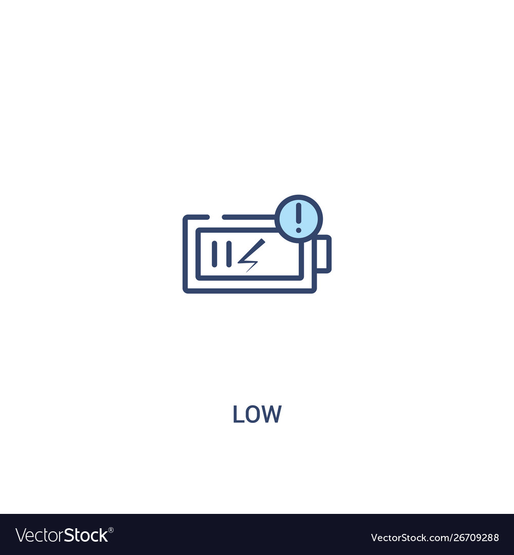 Low concept 2 colored icon simple line element