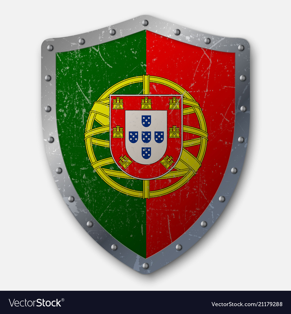 Portuguese Shield with Flag Emblem