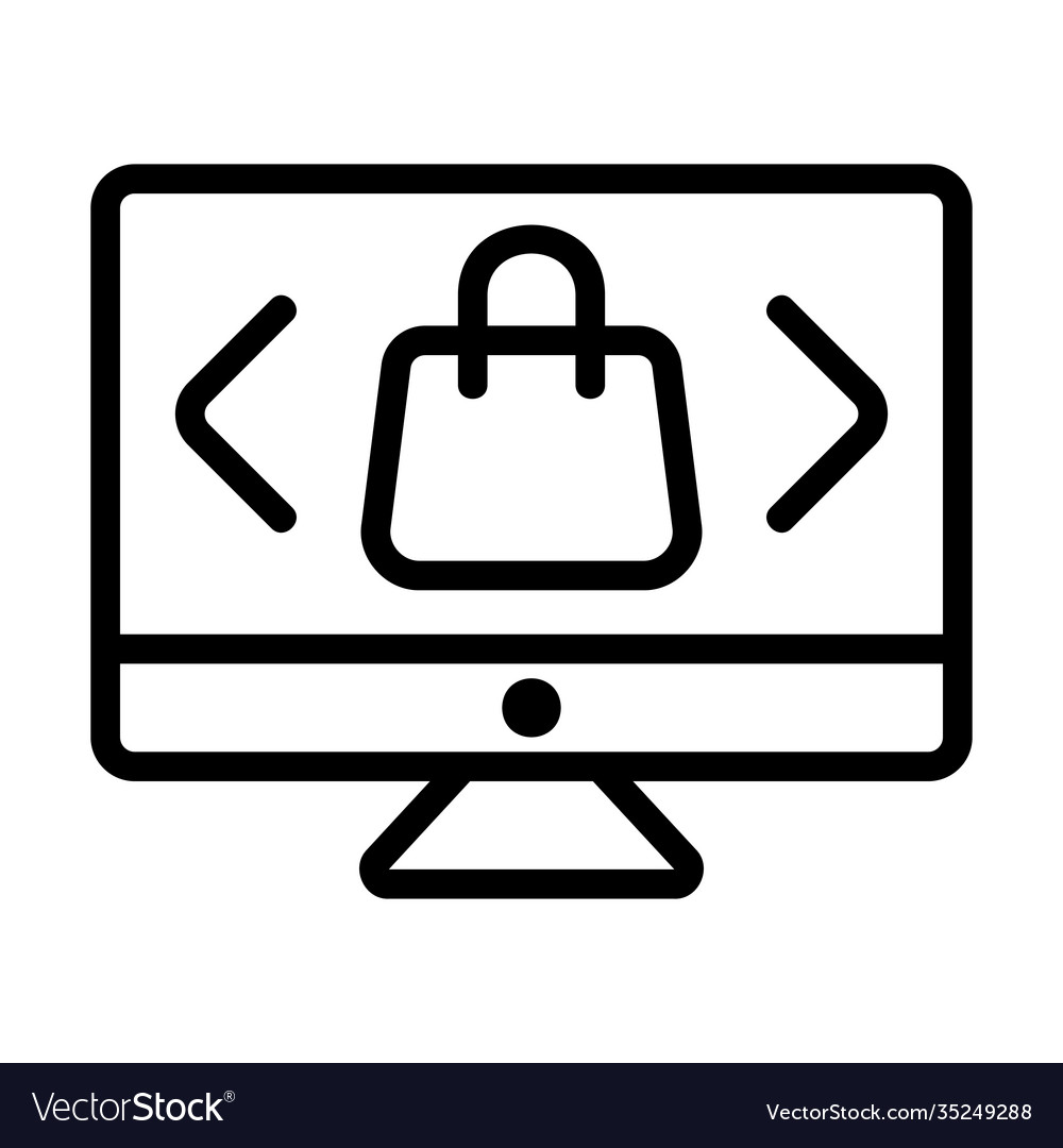 Select product icon in line style for any projects vector image Select product icon in line style for any projects