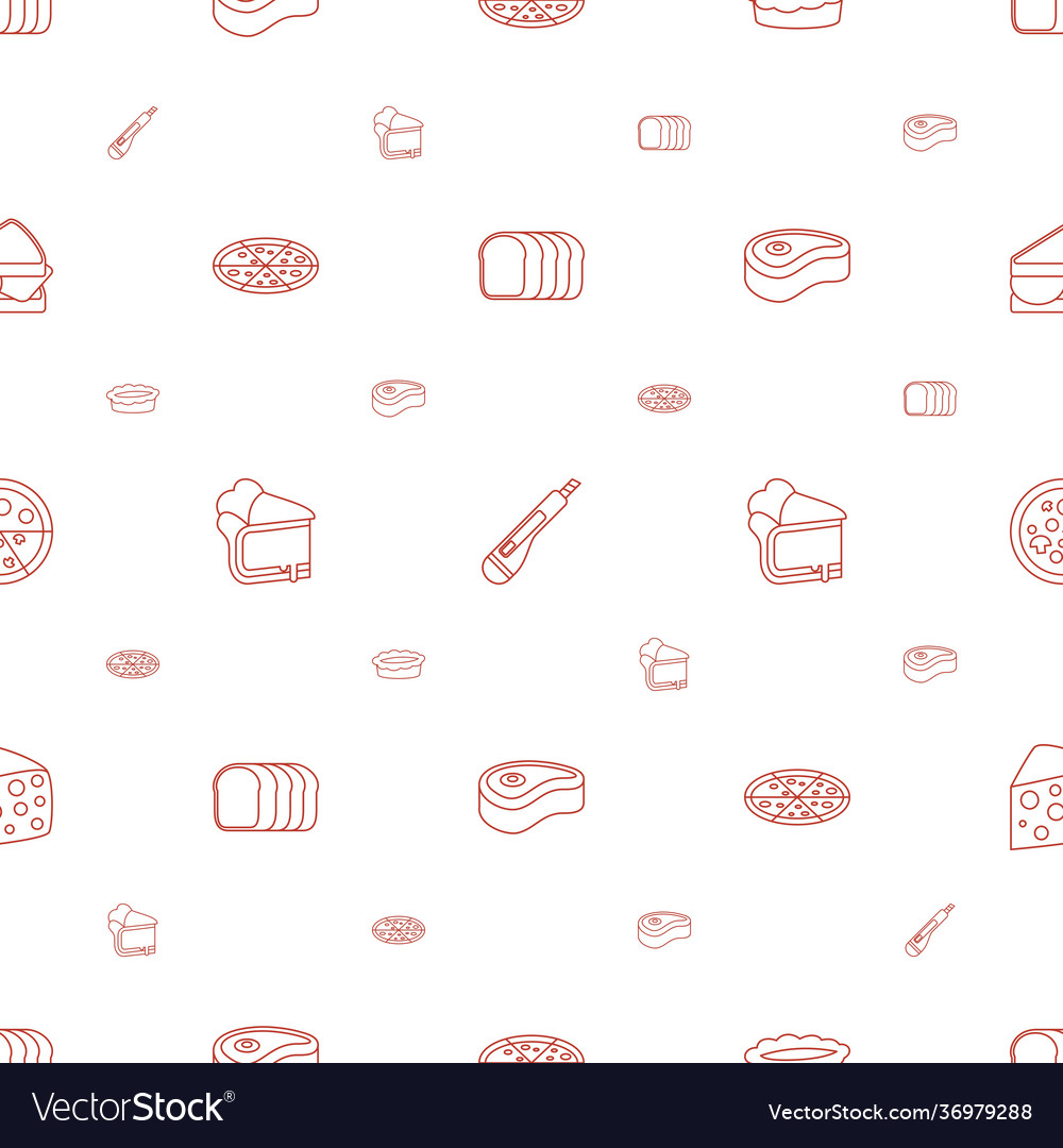 Slice icons pattern seamless white background