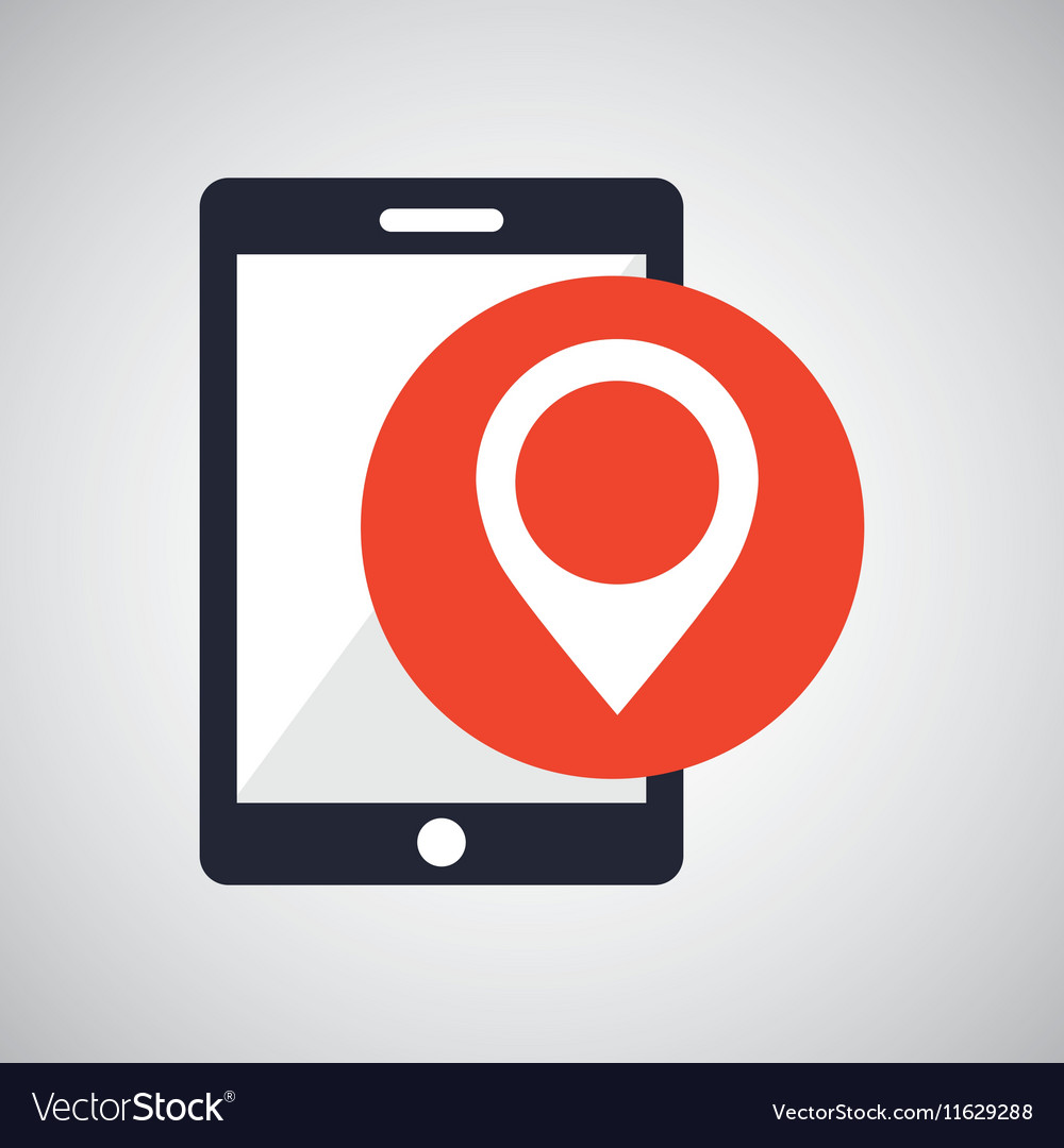 Tablet hand hold with map pointer