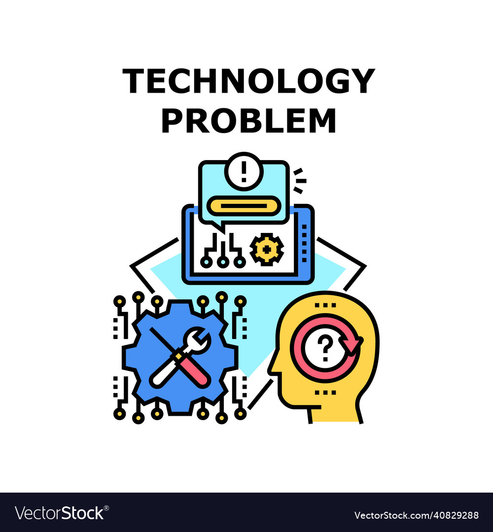 Technology problem icon Royalty Free Vector Image