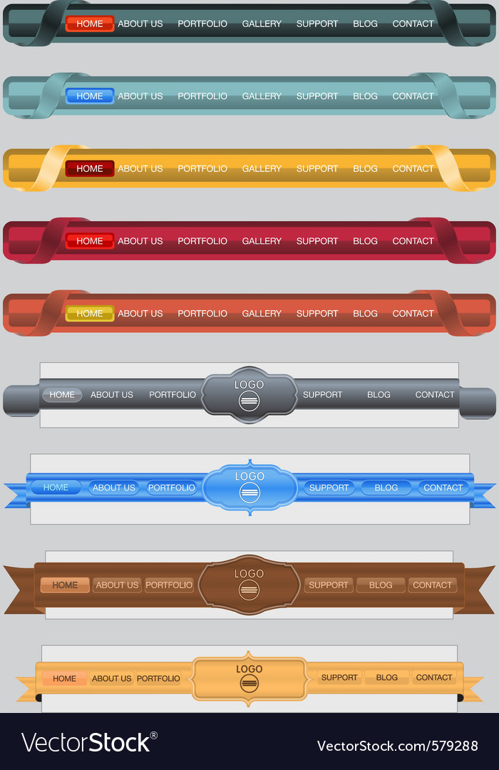 Website Menu Icons