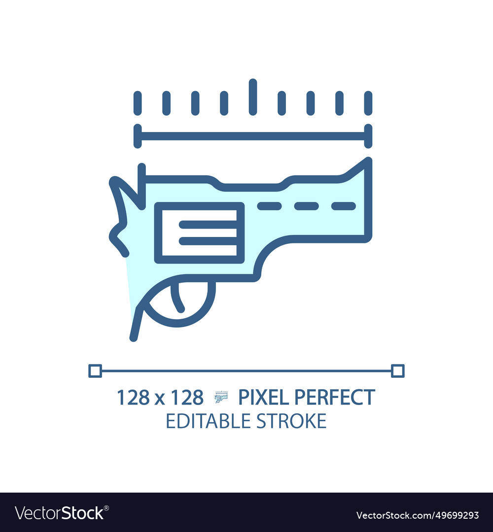 2d thin linear pixel perfect simple blue barrel