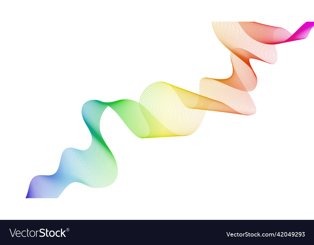 Abstract backdrop with wave gradient lines vector image Abstract backdrop with wave gradient lines