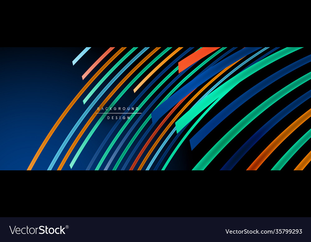 Abstract colorful lines background Royalty Free Vector Image