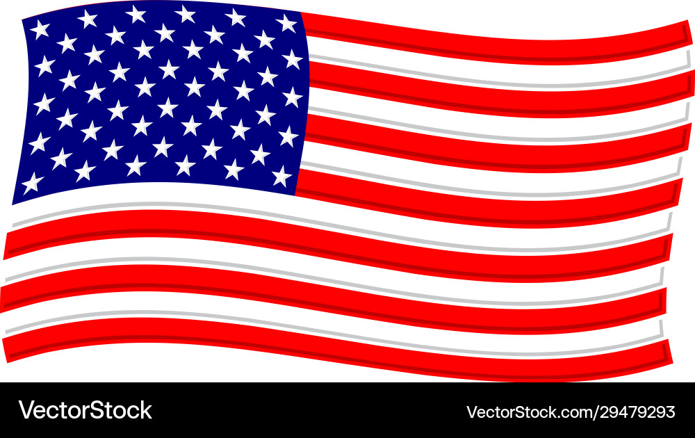 American flag graphic Royalty Free Vector Image