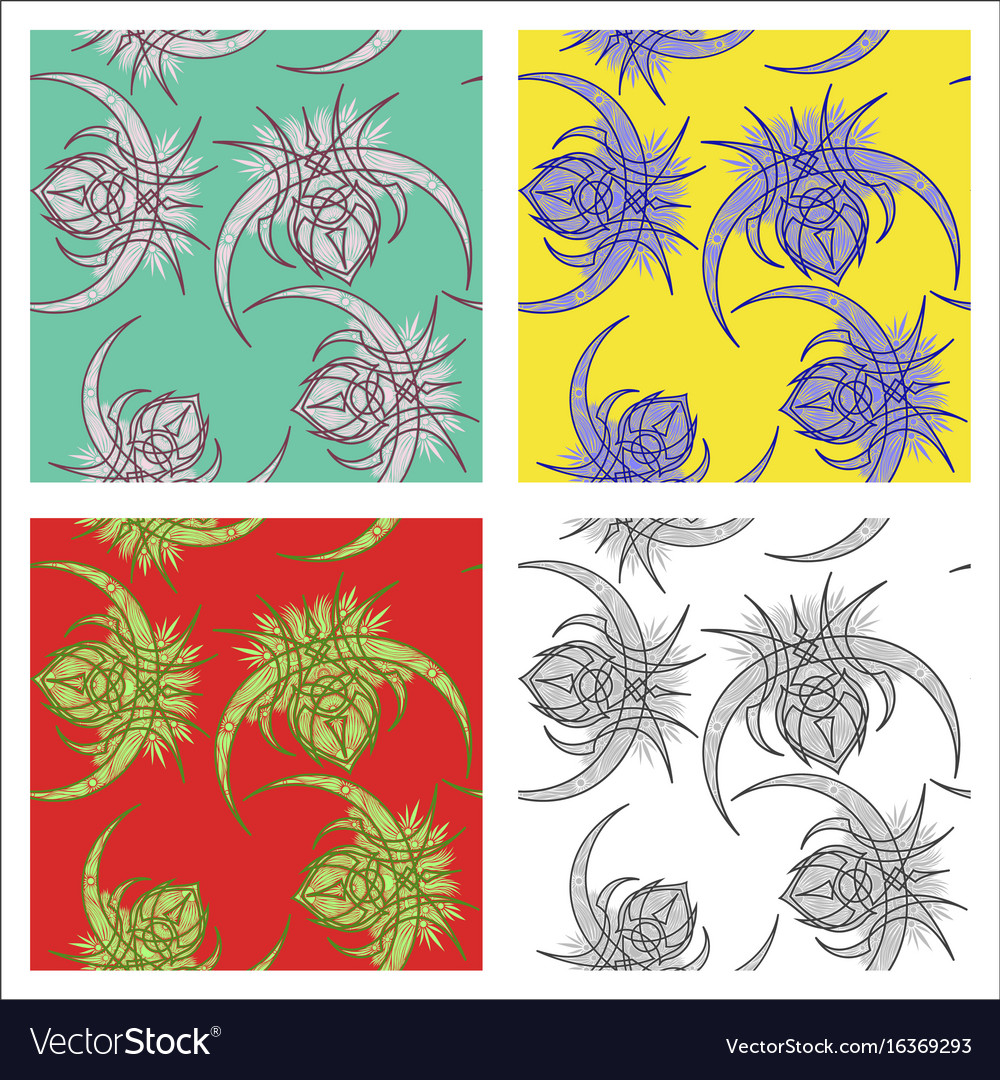 Assembly of patterns in oriental style