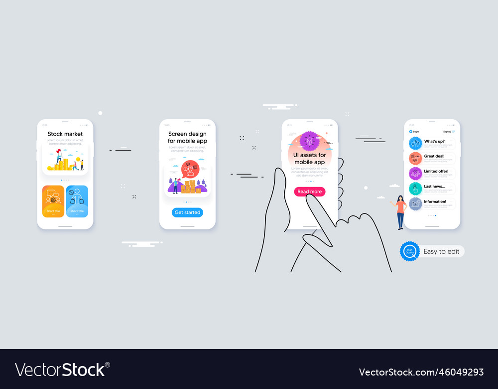 Conversation messages biometric security vector image Conversation messages biometric security