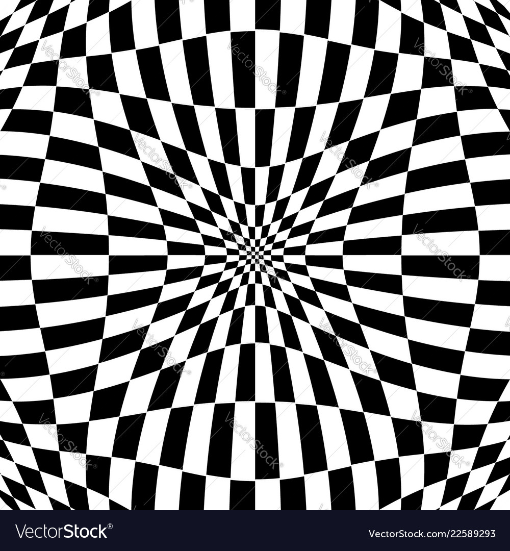 Distorted Checkerboard Pattern