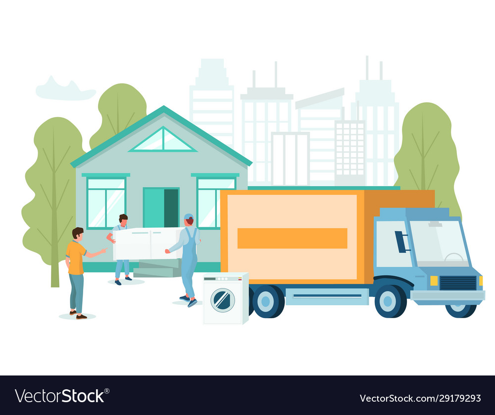 Electronics Delivery Service Concept Flat Vector Image