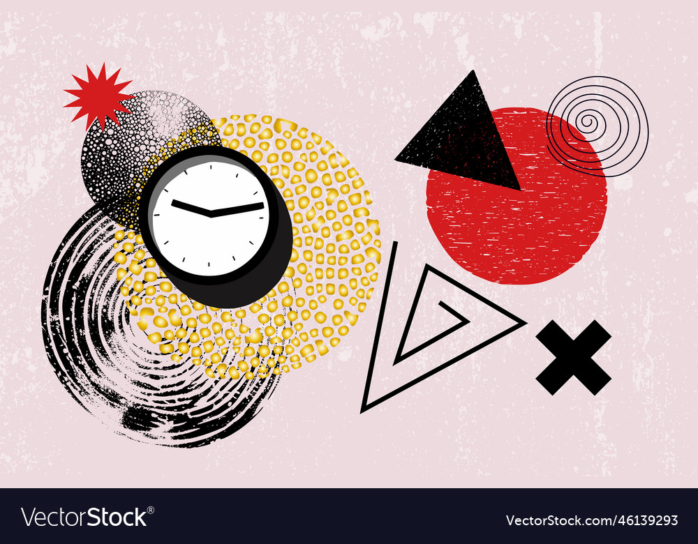 Geometric shapes object figure isolated vector image Geometric shapes object figure isolated